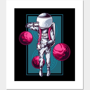ASTRONAUT BARISTA Posters and Art